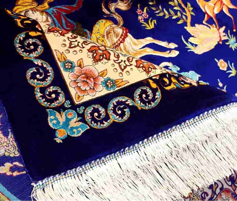 تصویر 4 از فرش ابریشمی ماشینی بهشتی با جلوه آرام بخش