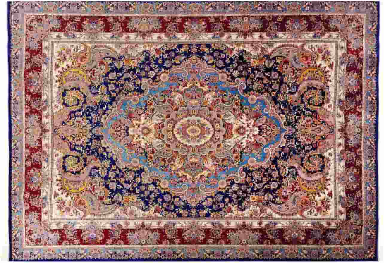 تصویر 2 از فرش ابریشمی ماشینی فرهی دارای بافت دقیق و نرم