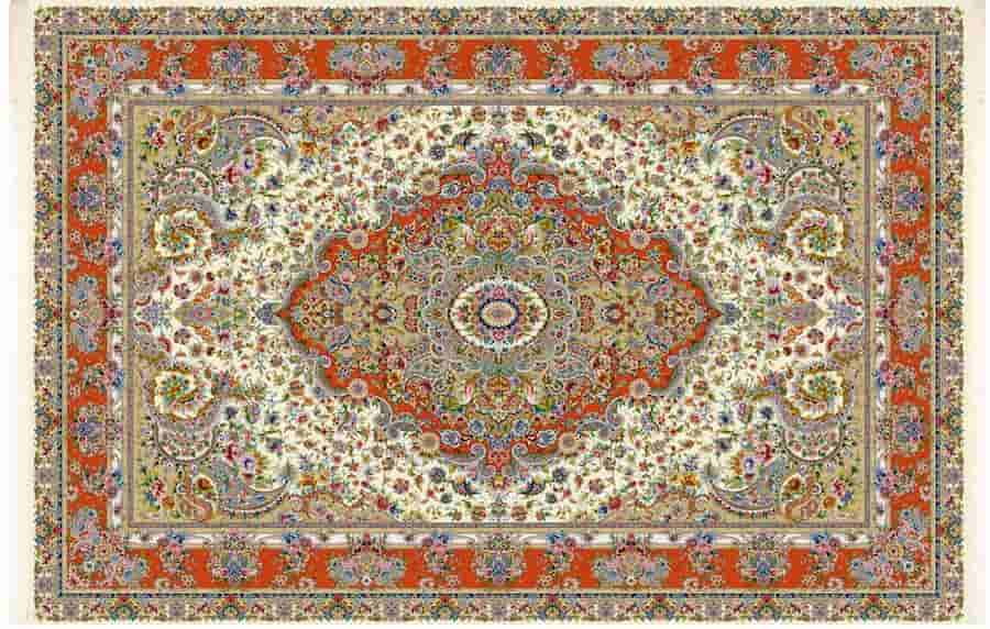 تصویر 2 از فرش ابریشمی ماشینی کرمان با دقت و ظرافت در تولید