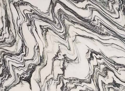 تصویر 4 از سنگ مرمریت سفید با رگه مشکی با قابلیت ساب‌پذیری بالا