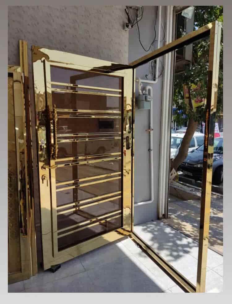 درب ضد سرقت شیشه ای قاب تقویت‌شده ویژه ورودی های مدرن