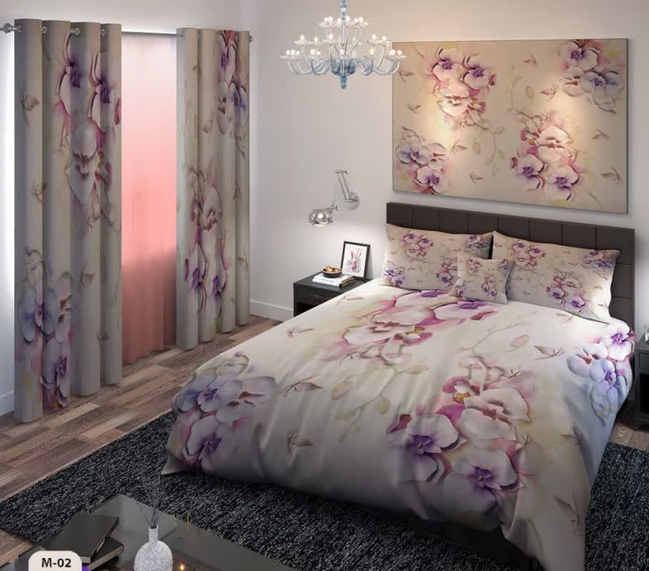 تصویر 1 از روتختی دو نفره شیک با طراحی مدرن و دوخت باکیفیت