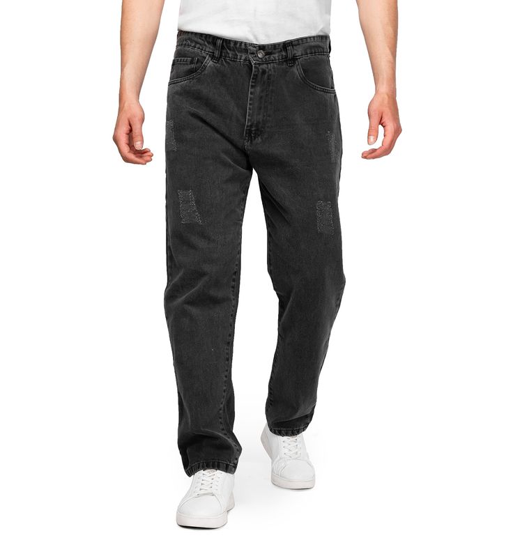 تصویر 3 از شلوار جین ذغالی زنانه مناسب استایل های مینیمال و ساده