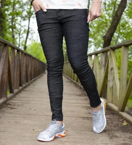 تصویر 4 از شلوار جین ذغالی مردانه مناسب پوشش غیر رسمی روزانه