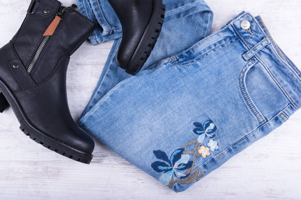 تصویر 1 از شلوار جین راسته زنانه درجه یک مناسب استایل‌ رسمی