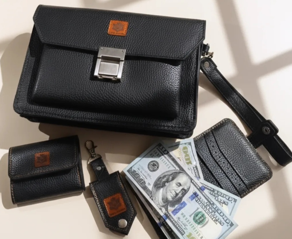 ست کیف چرم دستدوز در فروش استثنایی