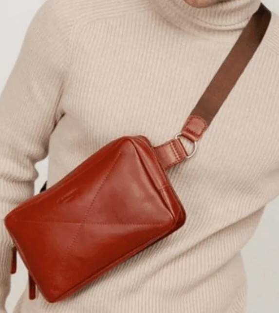 کیف کراس چرم دستدوز با قیمت عالی