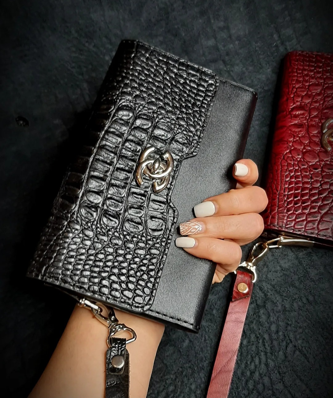 کیف پول زنانه چرم دستدوز با قیمت عالی