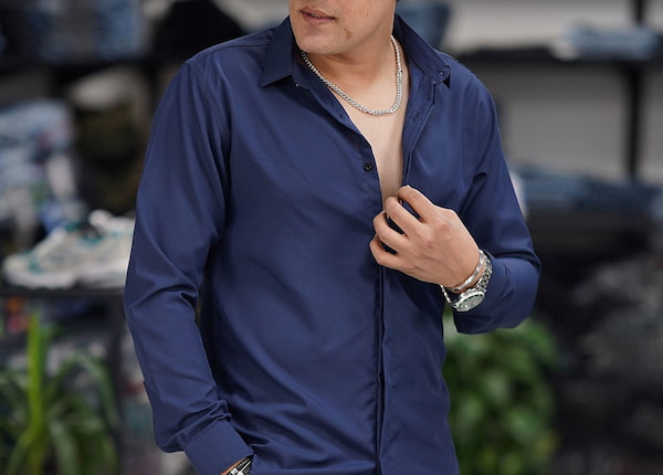 تصویر 2 از پیراهن مردانه پارچه دوشین مناسب استایل کژوال و اسپرت