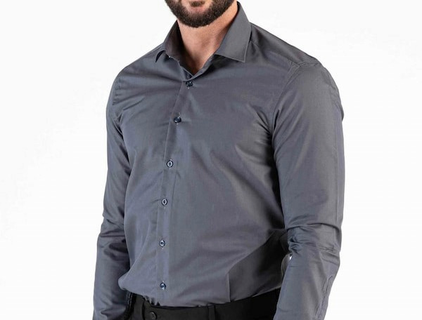 تصویر 1 از پیراهن مردانه طوسی پر رنگ محبوب مردان خوش پوش