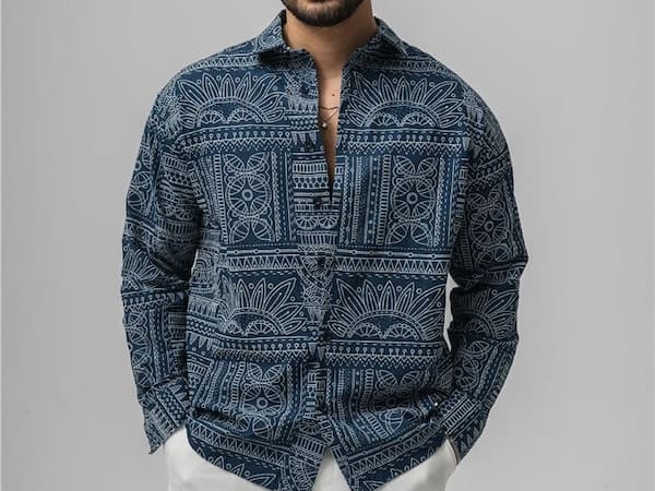 تصویر 2 از پیراهن مردانه وینتیج شیک و خاص مناسب هدیه دادن