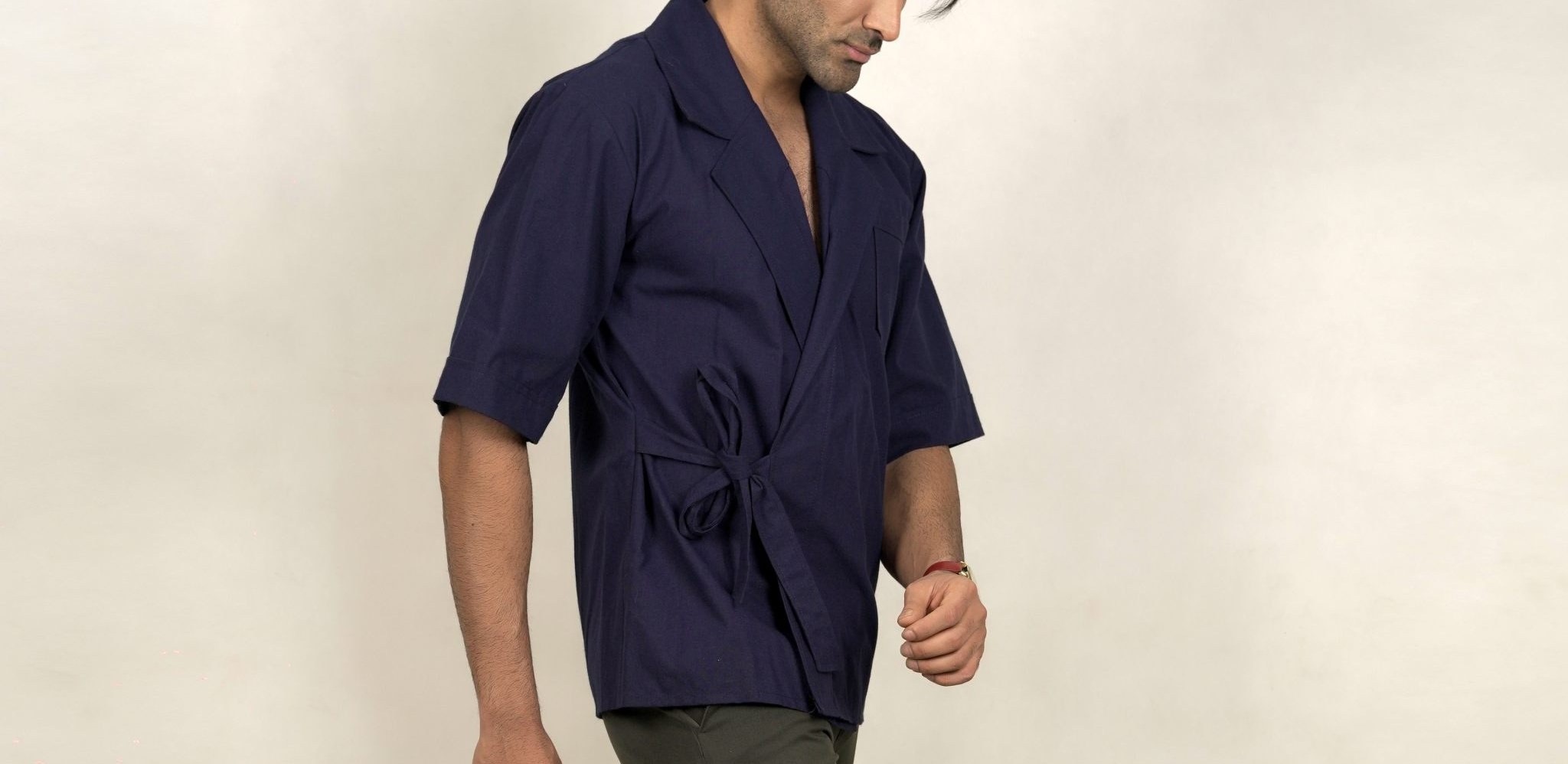 تصویر 2 از پیراهن مردانه ژاپنی با طراحی خاص مناسب روزمره