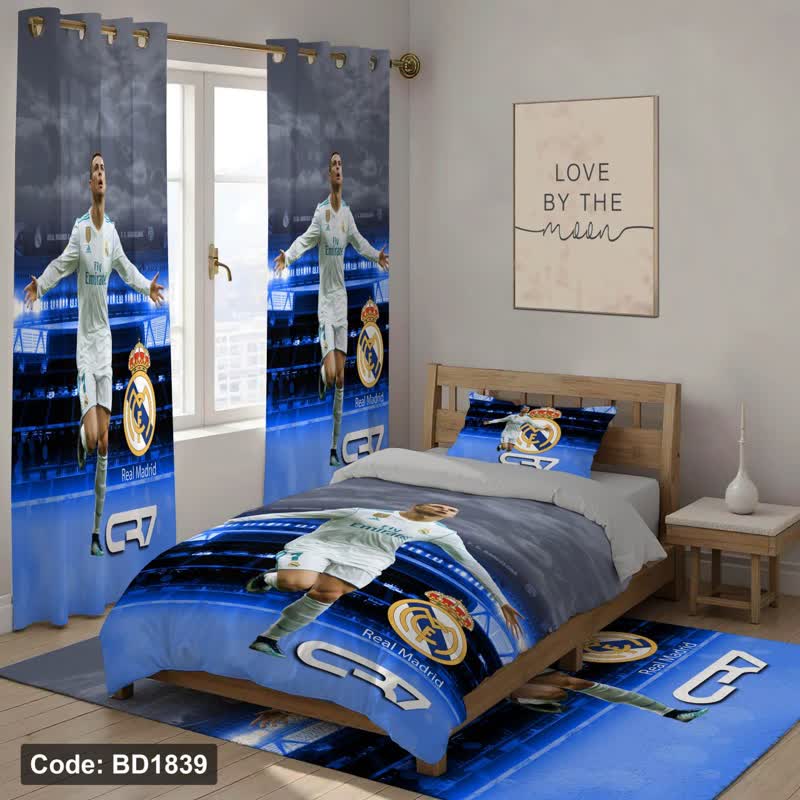 تصویر 3 از روتختی فوتبالی پسرانه با طرح فانتزی و رنگ‌ های شاد