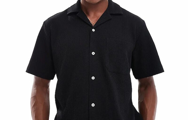 تصویر 1 از پیراهن مردانه نیم آستین طرح کلاسیک با کیفیت بالا