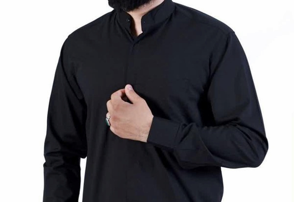 تصویر 1 از پیراهن مردانه یقه دیپلمات کلاسیک مناسب جلسات اداری