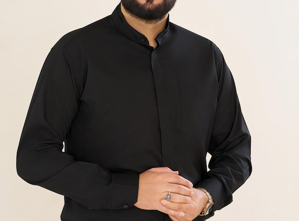 تصویر 3 از پیراهن مردانه یقه دیپلمات کلاسیک مناسب جلسات اداری