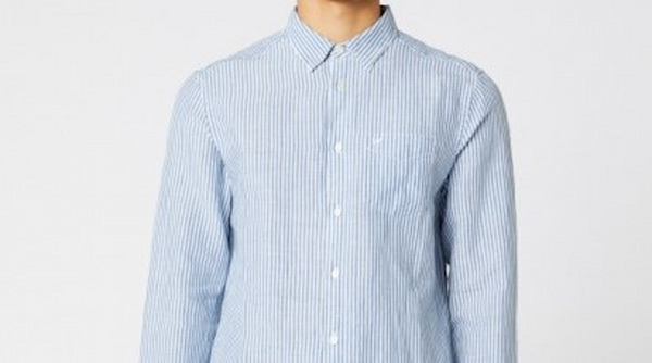 تصویر 1 از پیراهن مردانه راه راه آبی رسمی و اسپرت با کیفیت بالا