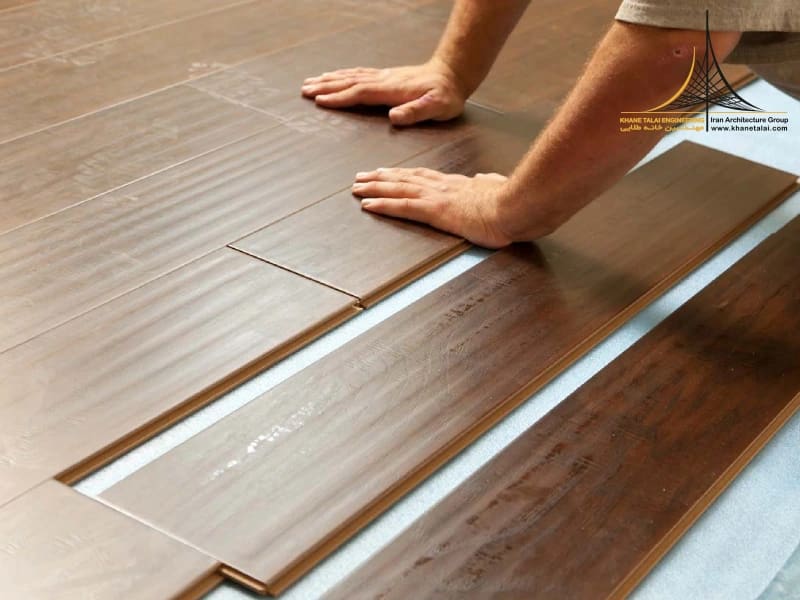 کفپوش قهوه ای مناسب فضا های پرتردد شهری