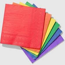 تصویر 2 از دستمال کاغذی صورتی با رنگ‌ آمیزی خلاقانه