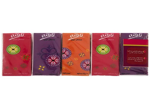 تصویر 3 از دستمال کاغذی تافته با کیفیت بالای مواد اولیه