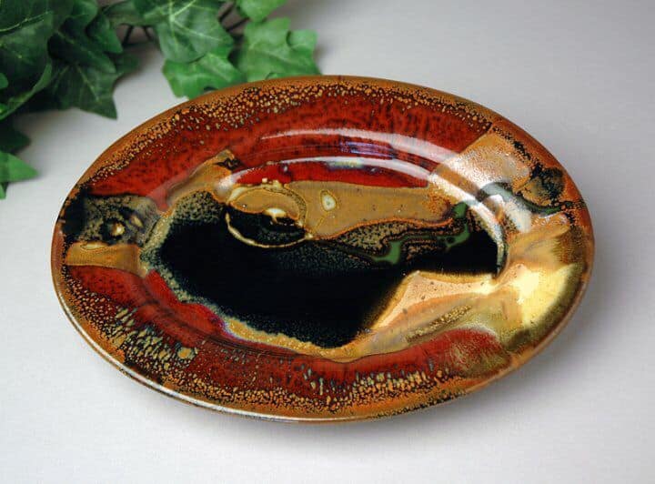 تصویر 4 از بشقاب سفالی دست ساز لعاب دار