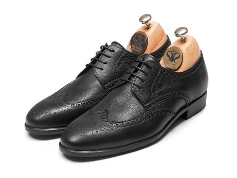 تصویر 3 از کفش چرم لاهیجان سبک با دوخت بادوام و انعطاف بالا برای فعالیت روزانه