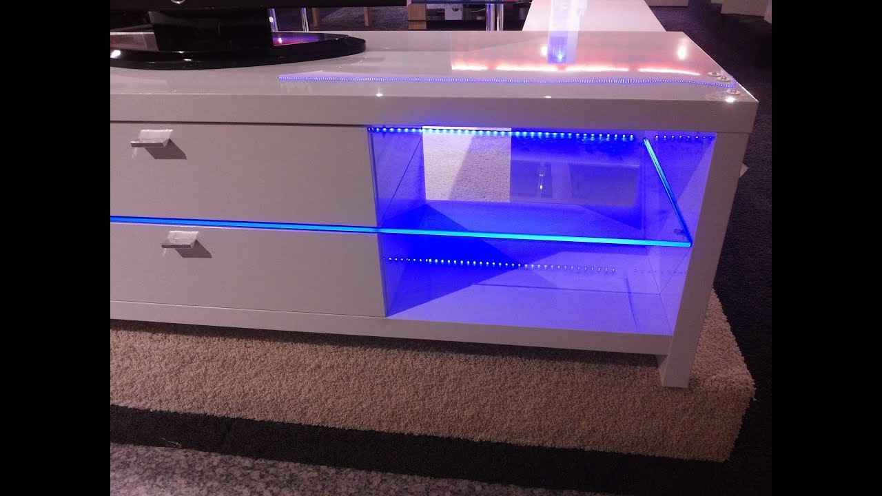 تصویر 1 از میز تلویزیون نورپردازی شده محصولی لوکس و مدرن