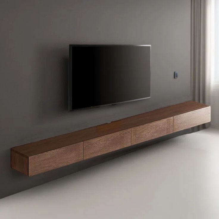 تصویر 4 از میز تلویزیون دیواری با طراحی منحصر به فرد برای دکوراسیون های مدرن