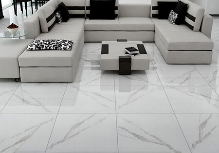 تصویر 2 از سرامیک مات سفید ساده مناسب فضاهای مینیمال