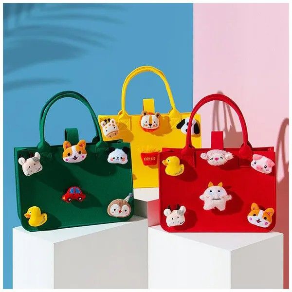 کیف نمدی کودک در رنگ های متنوع و طرح های دوست داشتنی