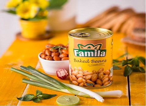 کنسرو لوبیا فامیلا با کیفیت یکنواخت در هر بسته