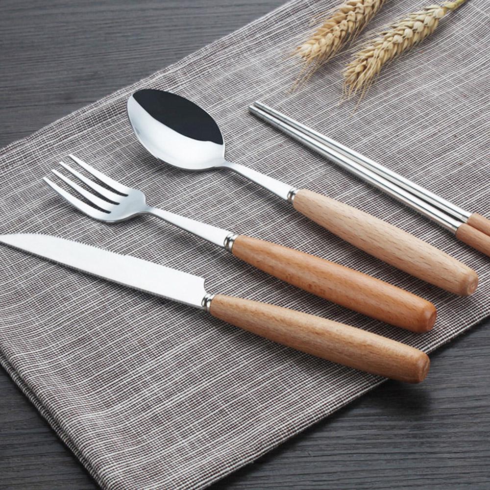 تصویر 2 از چاقو میوه‌ خوری با دسته چوبی مقاوم و زیبا