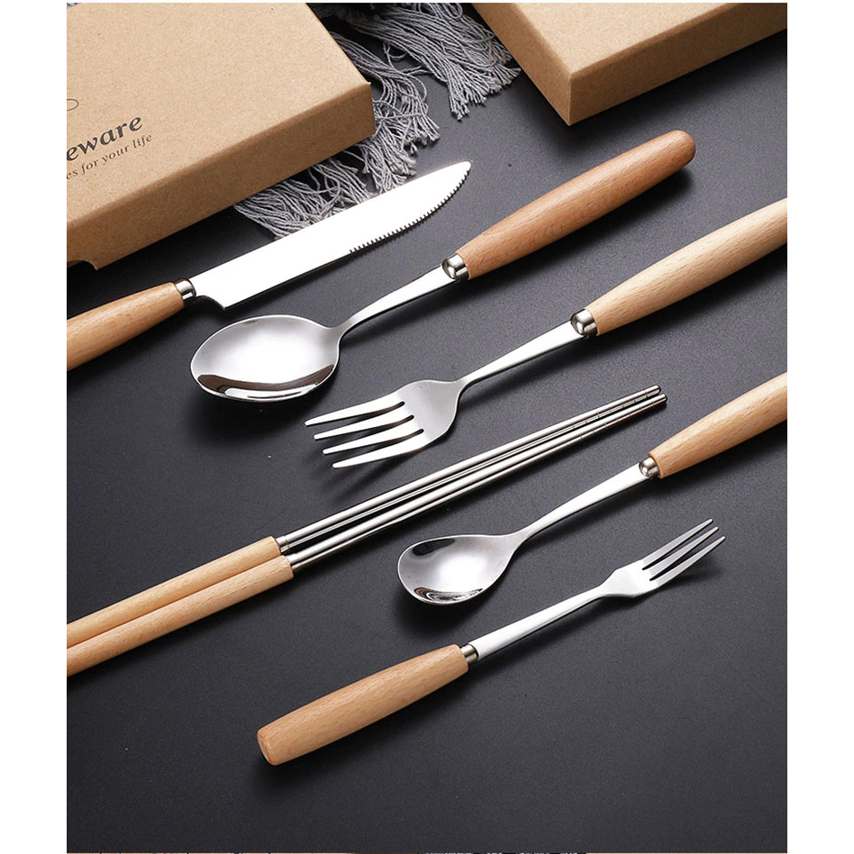 تصویر 3 از چاقو میوه‌ خوری با دسته چوبی مقاوم و زیبا