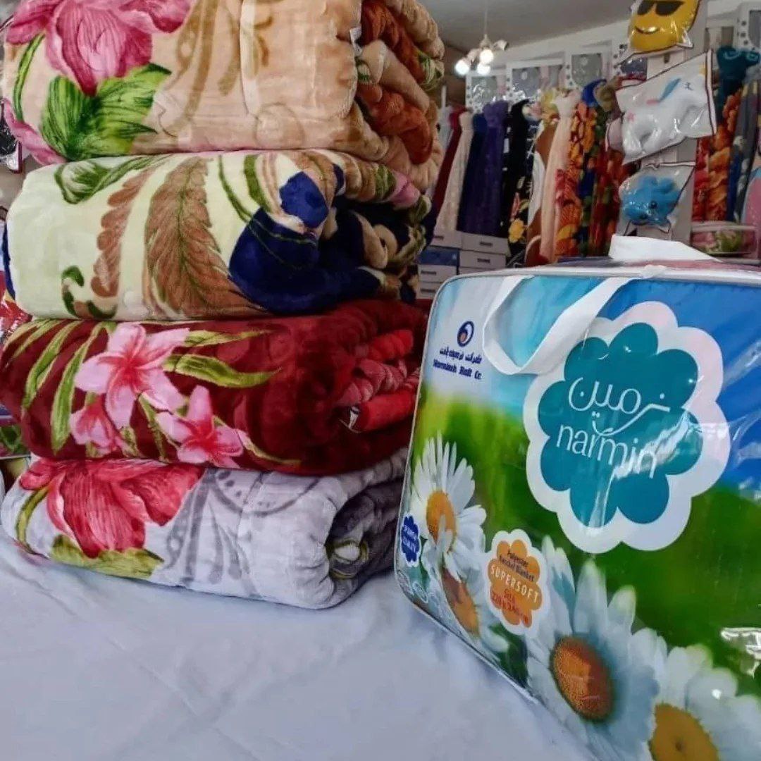 قیمت مناسب و تامین عمده پتو گلدار نرمین یک نفره