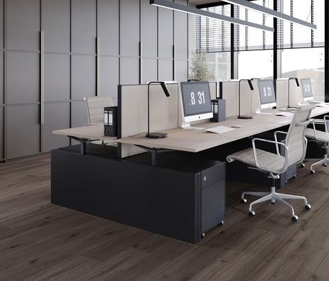 تصویر 1 از صندلی اداری پایه ثابت نشیمن با تراکم متعادل برای جلوگیری از خستگی