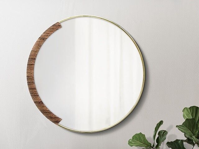 تصویر 1 از آینه دکوراتیو متفاوت و پتینه کاری شده با بافت خاص