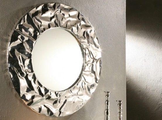 تصویر 3 از آینه دکوراتیو متفاوت و پتینه کاری شده با بافت خاص