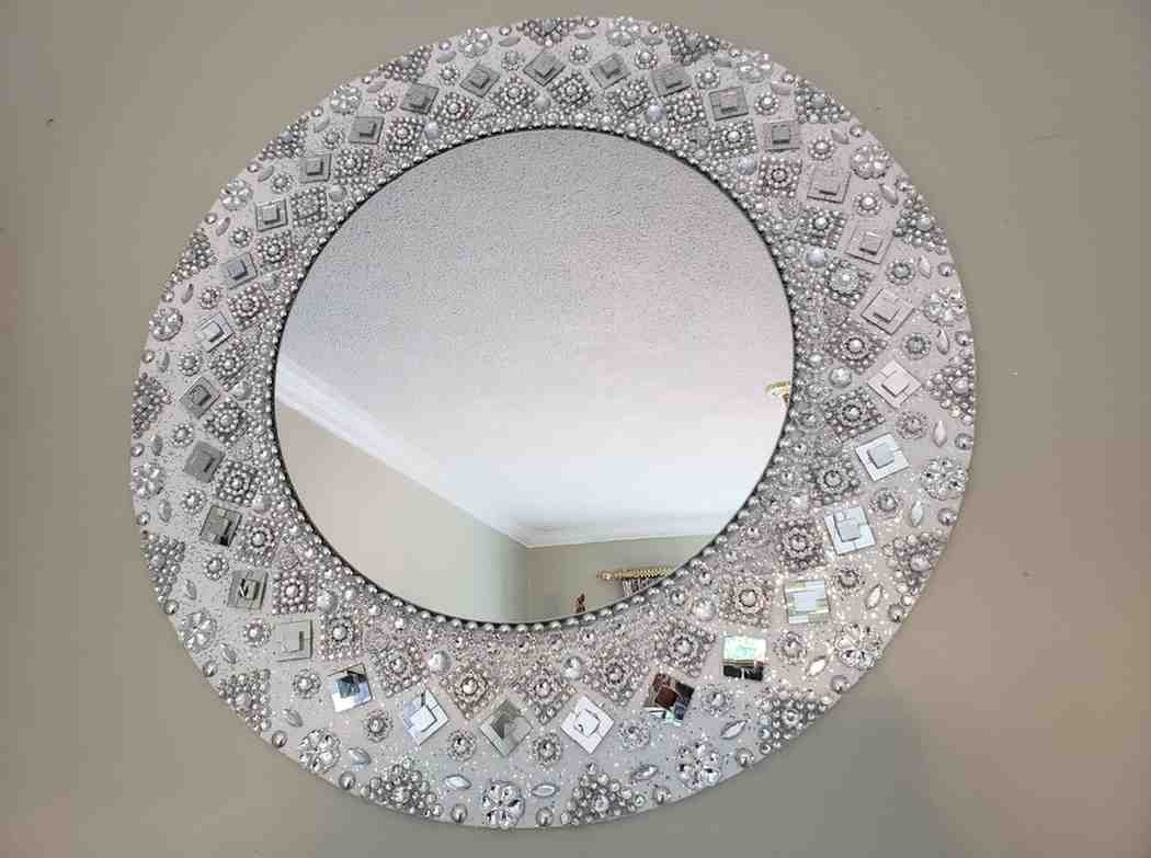 تصویر 2 از آینه دکوراتیو دایره بدون حاشیه بوهیمین برای دکوراسیون های امروزی