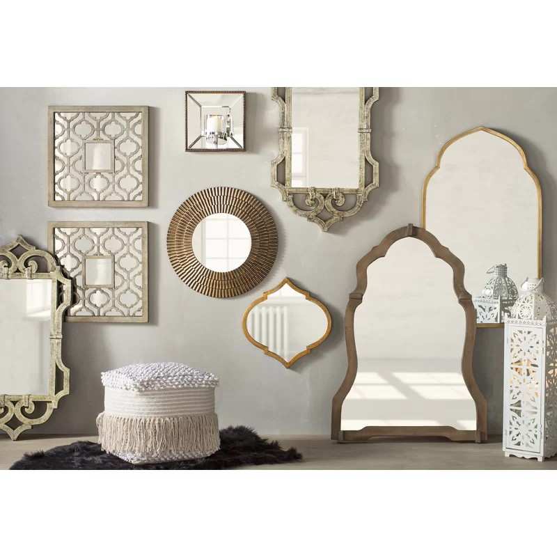 تصویر 3 از آینه دکوراتیو هندسی برای خانه های مدرن و امروزی با نصب آسان