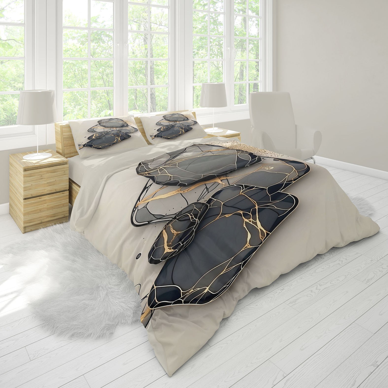 قیمت عمده و عرضه با کیفیت سرویس خواب دو نفره میکرو چاپ