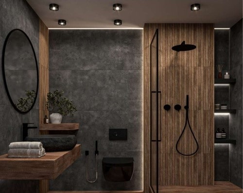 تصویر 3 از کاشی حمام پرسلان سطح صیقلی روشن