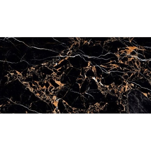 تصویر 3 از کاشی حمام مشکی طلایی با طراحی لوکس هندسی