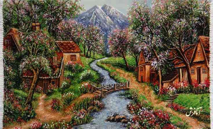 تصویر 4 از تابلو فرش منظره با جلوه ای متفاوت برای سالن پذیرایی