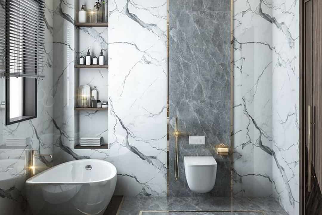 تصویر 4 از کاشی دستشویی ماربل بافت سنگ طبیعی مقاوم