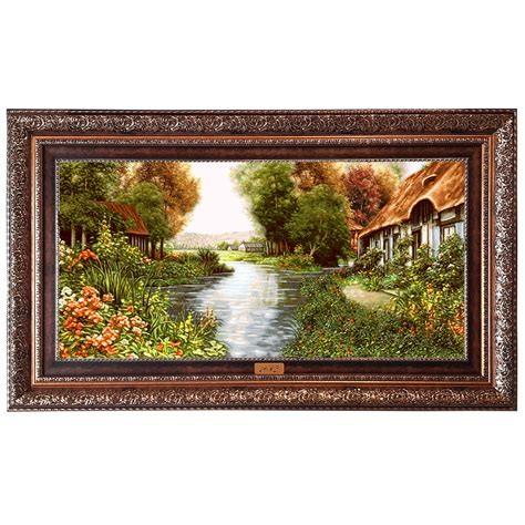 تصویر 3 از تابلو فرش ایرانی ارزشمند و زیبا بافته شده با نخ ابریشم