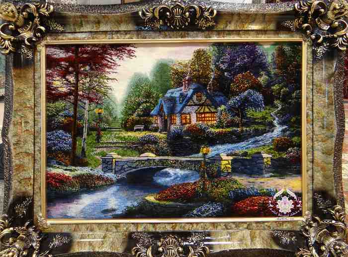 تابلو فرش دیواری ارزشمند و نفیس بافته شده با دست در طرح های سنتی و کلاسیک