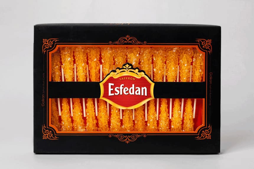 تصویر 3 از نبات زعفرانی چوبی سنتی با فرآیند تولید دستی