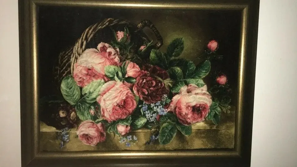 تصویر 3 از تابلو فرش مینیاتوری ریز بافت بافته شده با نهایت ظرافت و دقت