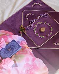 تصویر 2 از سجاده بنفش رنگ روشن با طراحی ویژه