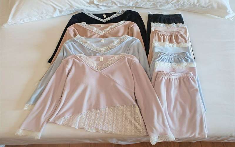 تصویر 3 از لباس راحتی زنانه برای خواب با تنوع رنگ ملایم و ترند